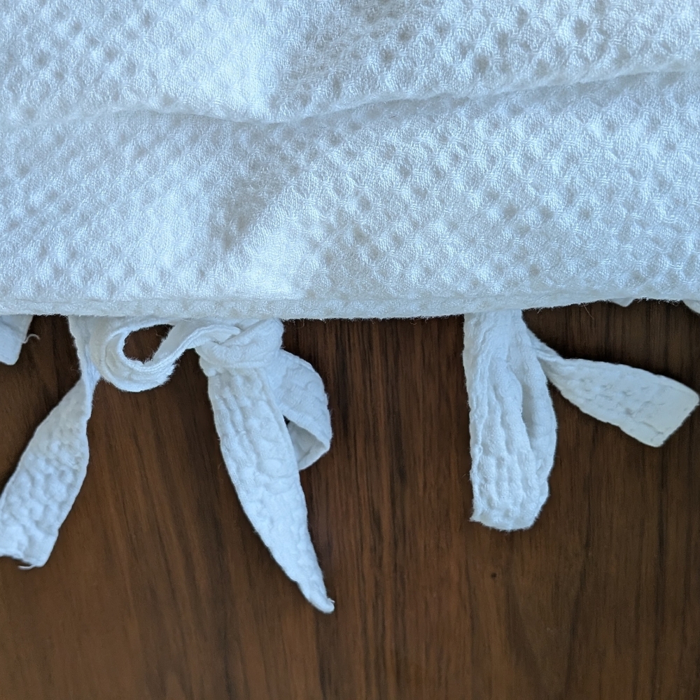 Cotton Duvet Cover With Tied Knotted Fringe And 2 Matching Euro Shams